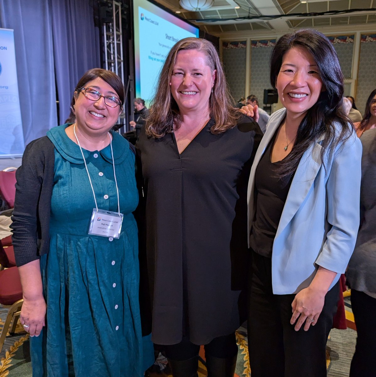 WestCoast_LEAF's tweet photo. It's a wrap! From the bottom of our hearts, we thank Nova for their Homeland welcome; Naomi Klein for the thought-provoking convo; & all our Breakfast partners, silent auction donors, volunteers, & new & returning donors! You've it such a fab #EqualityBreakfast!
#IWD2025 https://t.co/BybZXTmKuR