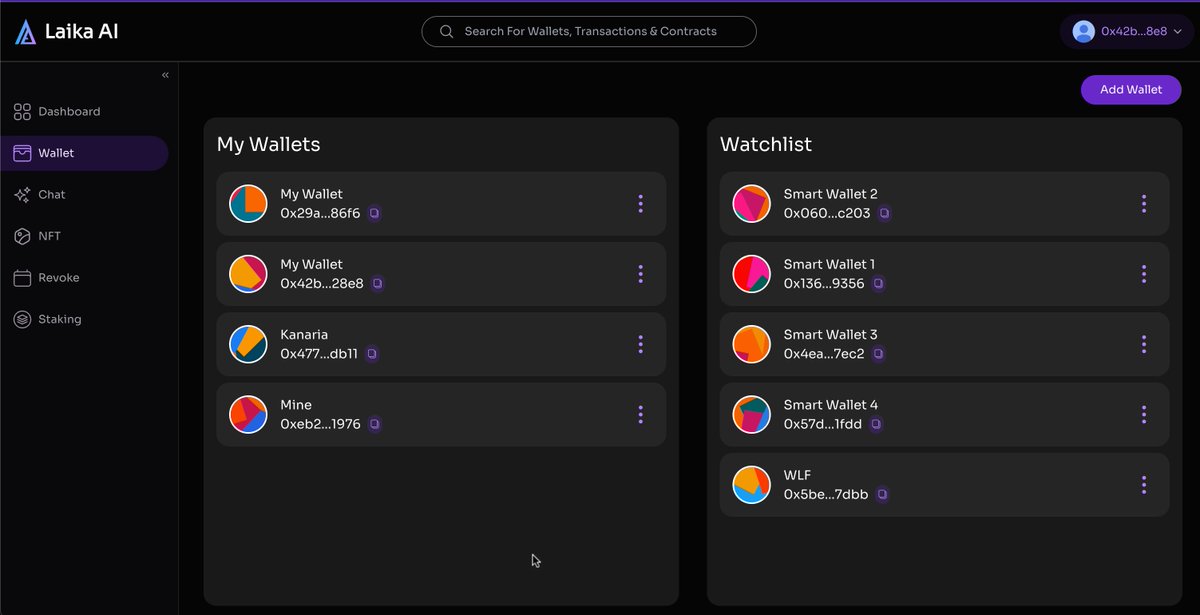 Laika_ai's tweet photo. Track ALL your wallets in one place with @Laika_ai!

Monitor P&L, transactions & NFTs across 19+ EVM chains without switching tabs.
✅ Real-time portfolio tracking 
✅ Complete transaction history 
✅ NFT authenticity verification 
✅ Custom alerts

Stop juggling explorers.
Start seeing the full picture.
Try it now: https://t.co/PSa0nQlGMP