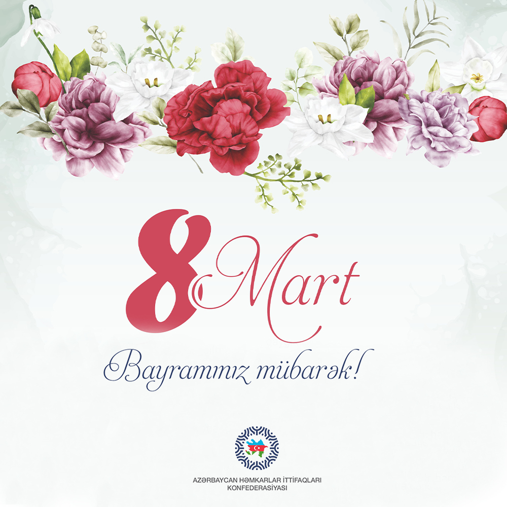Xeyirxahlığı, nəcibliyi və dərin zəkası ilə ən ali hörmət və ehtirama layiq Azərbaycan xanımlarını Beynəlxalq Qadınlar Günü münasibətilə təbrik edirəm!