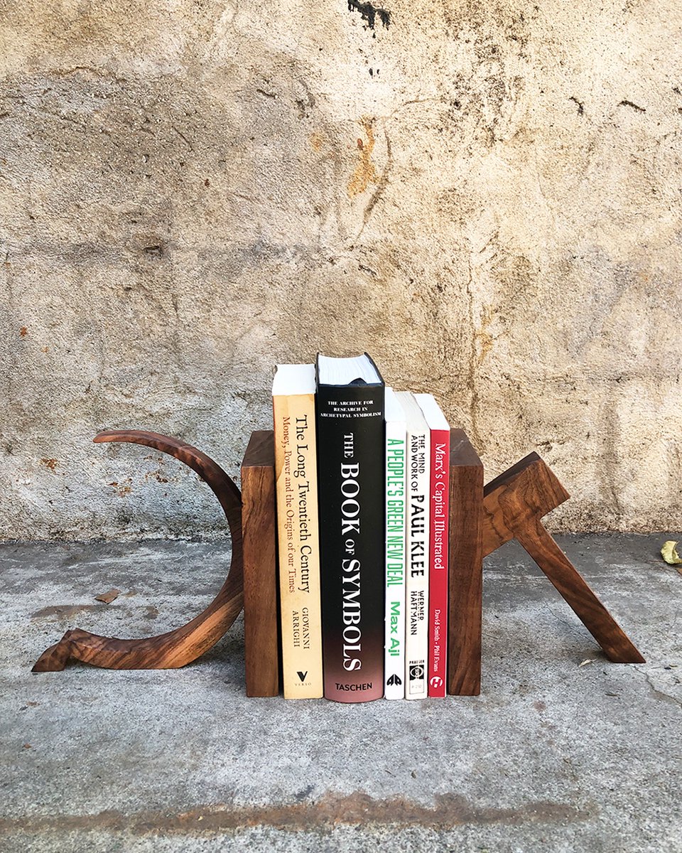 Got some more solid walnut bookends 👀