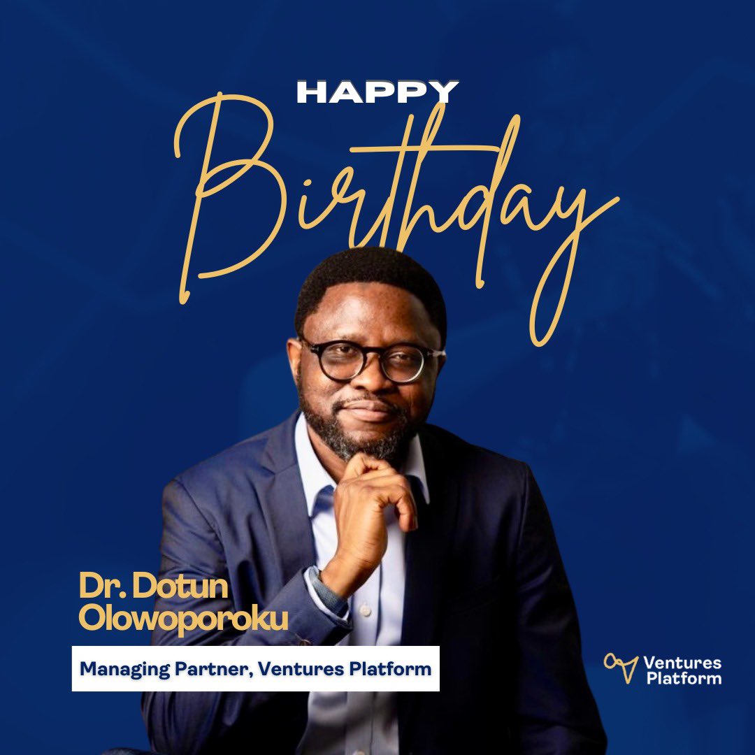 vp_fund's tweet photo. It’s our Managing Partner’s birthday today! 🥂🥁🪇
Join us in celebrating the incredible @DrDotun - an inspiring leader whose vision and excellence continue to drive us forward.
Wishing you a fantastic year ahead. Happy Birthday!
#BirthdaysatVP #ManagingPartner #DrDotunOlowoporoku