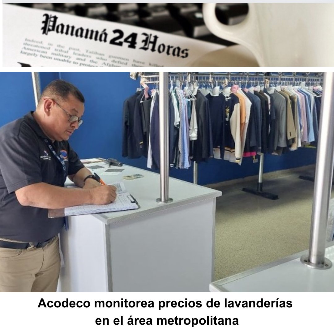 Panama24horas's tweet image. Acodeco monitorea precios de lavanderías en el área metropolitana panama24horas.com.pa/?p=273067