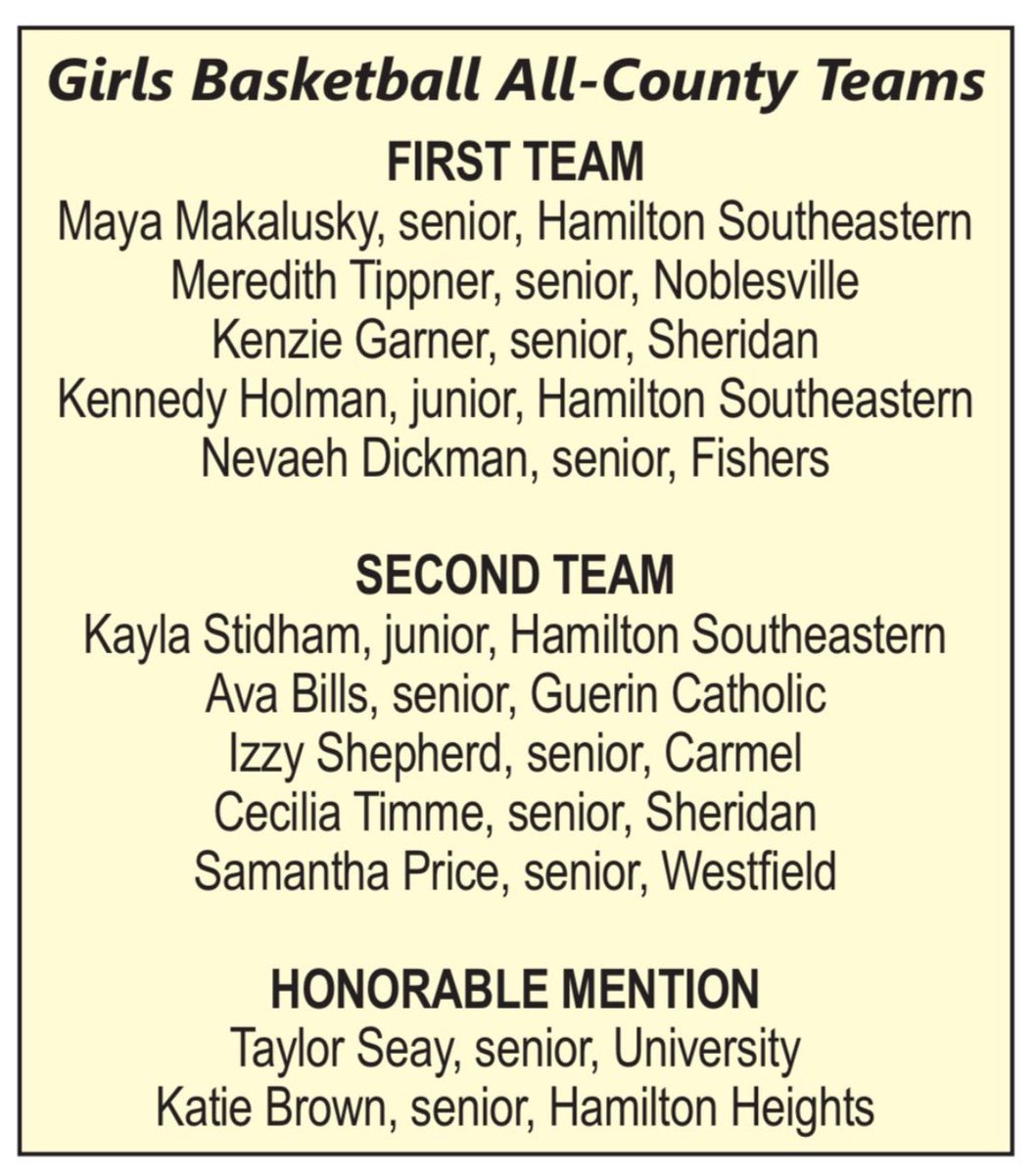 Nevaeh Dickman (@nevaeh_dickman) on Twitter photo Thankful to be named first team all county along with these amazing players!! Thank you <a href="/HamiltonCoNews/">Hamilton County Reporter</a> ! Thankful to be named first team all county along with these amazing players!! Thank you <a href="/HamiltonCoNews/">Hamilton County Reporter</a> !