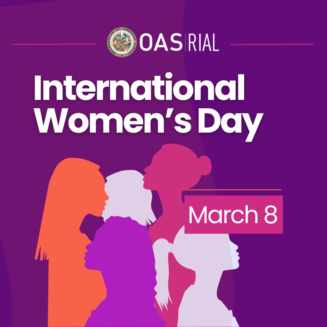 RIAL_OAS's tweet image. 📢 #8M is around the corner!

On this #InternationalWomensDay, we reaffirm our commitment to equality in the world of work. Learn more about the role of RIAL/OAS and the #IACML in the transformation of labor in the Americas. 💜

#RIAL
