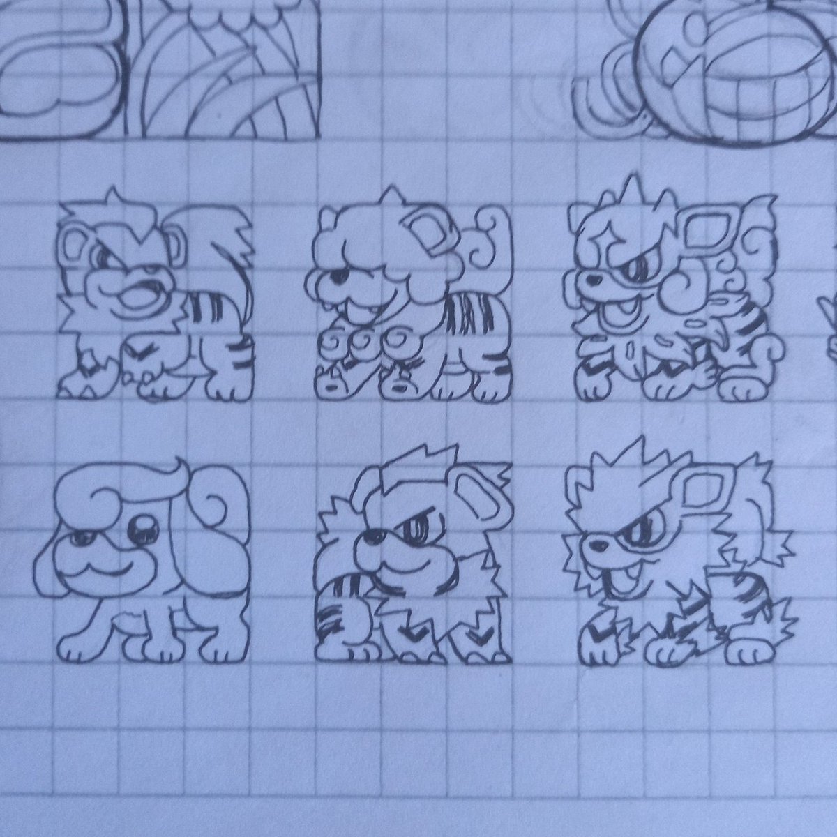 Growlithe &amp; Arcanine #pokemonfanart