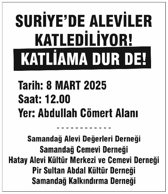 Suriye’de Aleviler Katlediliyor!