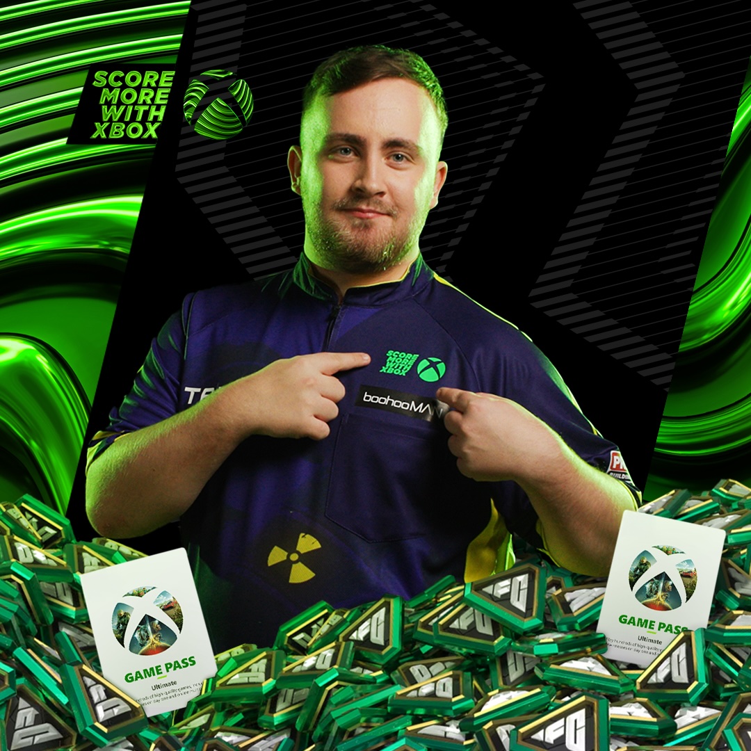 Xbox UK (@xboxuk) on Twitter photo 12 180's and a win in the final for our GOAT <a href="/LukeTheNuke180/">Luke Littler</a> π―
To celebrate, we've got 12 months of Xbox Game Pass Ultimate AND 12,000 FC Points up grabs for one of YOU π«΅
Follow @XboxUK and comment below with #ScoreMoreWithXbox for your chance to win π 12 180's and a win in the final for our GOAT <a href="/LukeTheNuke180/">Luke Littler</a> π―
To celebrate, we've got 12 months of Xbox Game Pass Ultimate AND 12,000 FC Points up grabs for one of YOU π«΅
Follow @XboxUK and comment below with #ScoreMoreWithXbox for your chance to win π