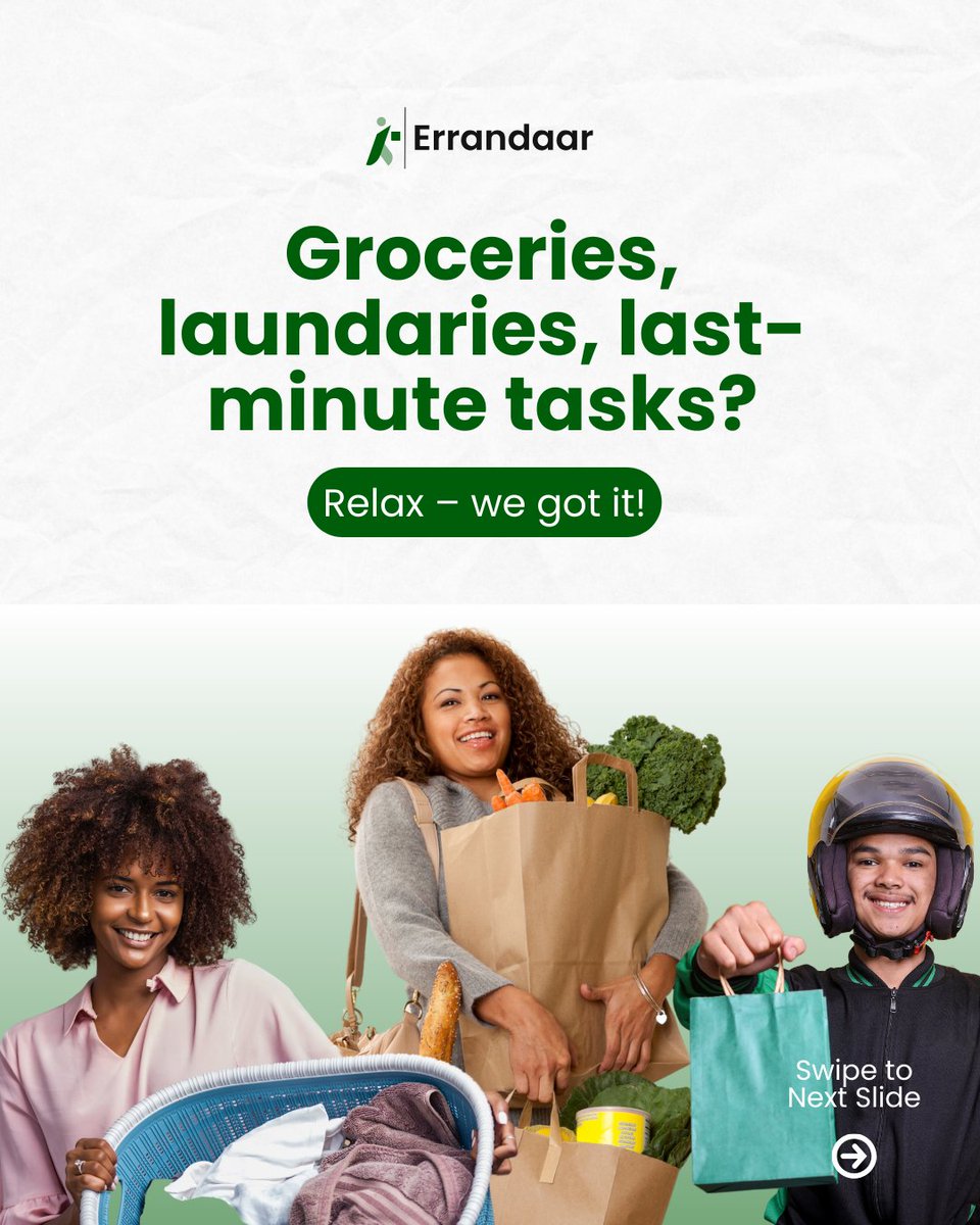 errandaar's tweet image. Your life, your schedule, your errands—handled your way 🛍️📦

From last-minute needs to daily chores, we&apos;ve got you covered

✔️ Post your errands
✔️ Get real-time updates
✔️ Enjoy the convenience

Download now and simplify your errands!

 📲 #ErrandSolutions