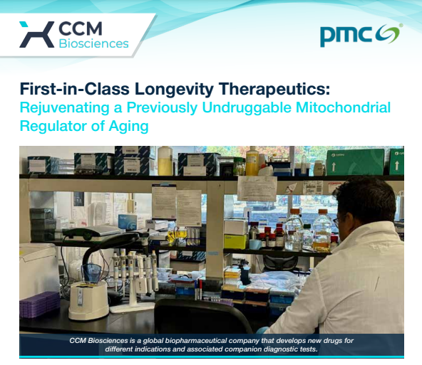 ccm_bio's tweet photo. Breaking barriers in #longevityscience—CCM Biosciences has discovered first-in-class enzyme activators that rejuvenate a previously undruggable mitochondrial regulator of aging. 

Dr. Raj Chakrabarti, CEO of CCM Biosciences and former Professor of Chemical Engineering at Carnegie Mellon University, discusses how this breakthrough could enable an entirely new approach to the treatment of age-related diseases: https://t.co/zatr1XhZpE