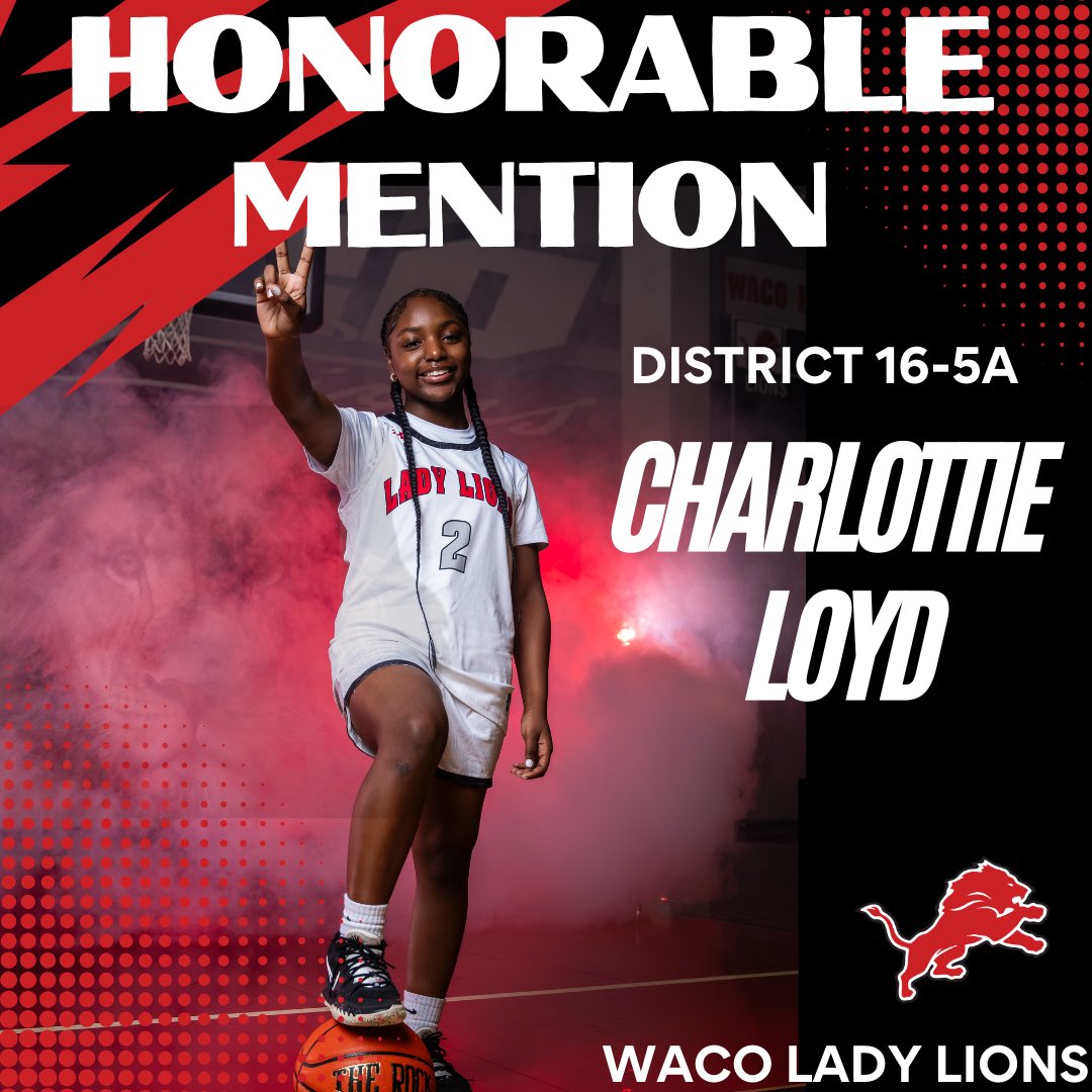 Congratulations on your outstanding commitment and perseverance on and off the court. 
#LionPrideRunsDeep
Waco ISD