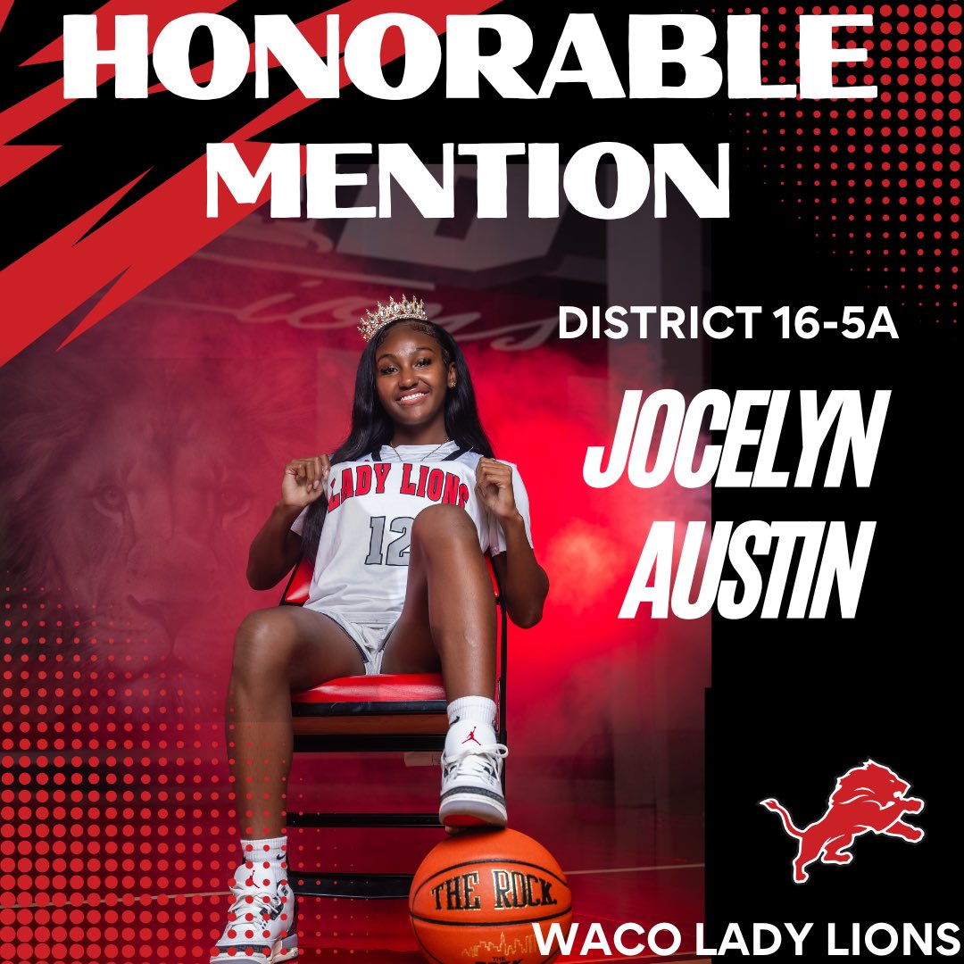 Congratulations on your outstanding commitment and perseverance on and off the court. 
#LionPrideRunsDeep
Waco ISD