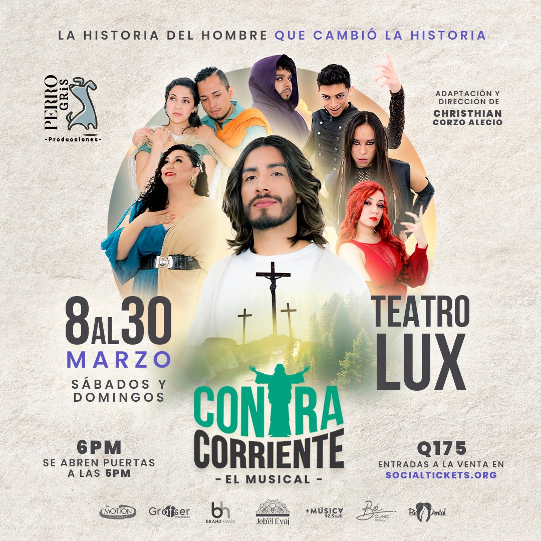 Ansioso, emocionado por este gran sueño! Listos para este gran estreno !!! MAÑANA 8 de marzo estreno de #ContraCorrienteElMusical !!! Es un musical que tocará tu corazón ! No te lo pierdas sábados y domingos en <a href="/teatrolux/">Teatro Lux</a>  6pm adquiere tus tickets en socialTickets.org !!