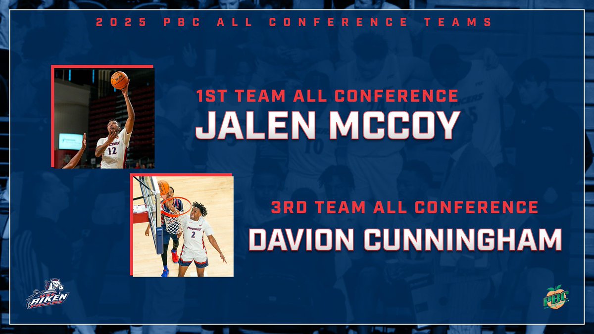 Congratulations to Jalen McCoy (1st team) &amp; Davion Cunningham (3rd team) on All Conference Honors‼️