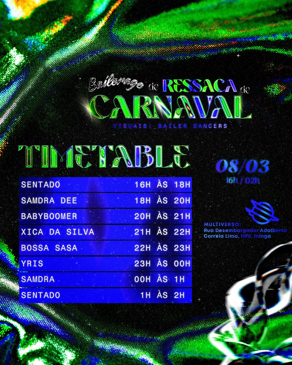 E pra quem curtiu o Carnaval da <a href="/bailerage/">Bailerage</a>, preciso dizer que a Ressaca de Carnaval vai ser ainda melhor, viu? Já garante esse antecipado! sympla.com.br/evento/ressaca…