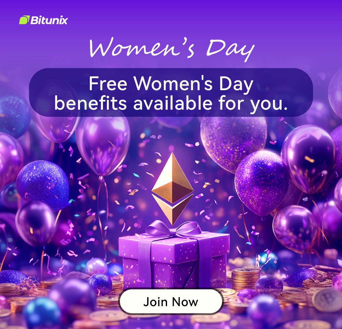 BitunixOfficial's tweet photo. 🌸 Free Women's Day benefits are available for you! 🌸

✨ Activity 1: Share and Tag us on X with the Hashtag #bitunixwomensday for a chance to win ETH!

🎁 Activity 2: Users can submit One Wish (Anything you wish, value equivalent up to 1 ETH)

📈 Activity 3: "The Road to Crypto" Trading Carnival – Share 10,000 USDT

💫 Join Now! https://t.co/HSKoqDw9zk