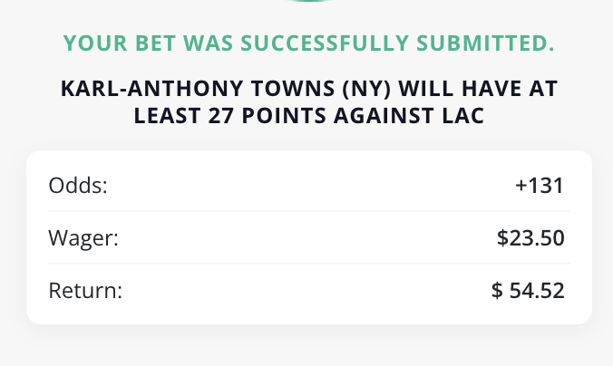 RealCJArbGuy's tweet photo. Arb Alert! 🚨 Risk-Free $2.44 - $2.48 📷

: Your shortcut to consistent wins!  Arb Details:-KAT | 26.5 Points |

| - 110 -KAT | u26.5 Points | DK | +131 BetOnline  
Profit Options: Under 26.5 DK win $2.48
Over 27 Points BetOnline win $2.44 https://t.co/XXu8Cjw2AG