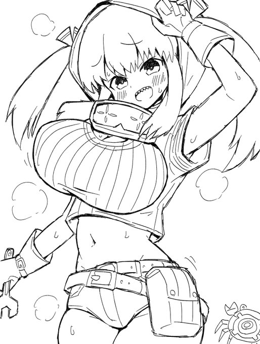 作業後の蒸れカニエちゃん 