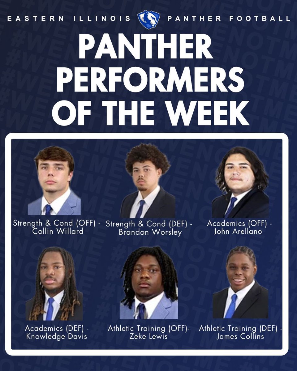 🏋️ Your Panther Performers of the Week! 💪 

#WeNotMe | #BleedBlue | #WinTheDay