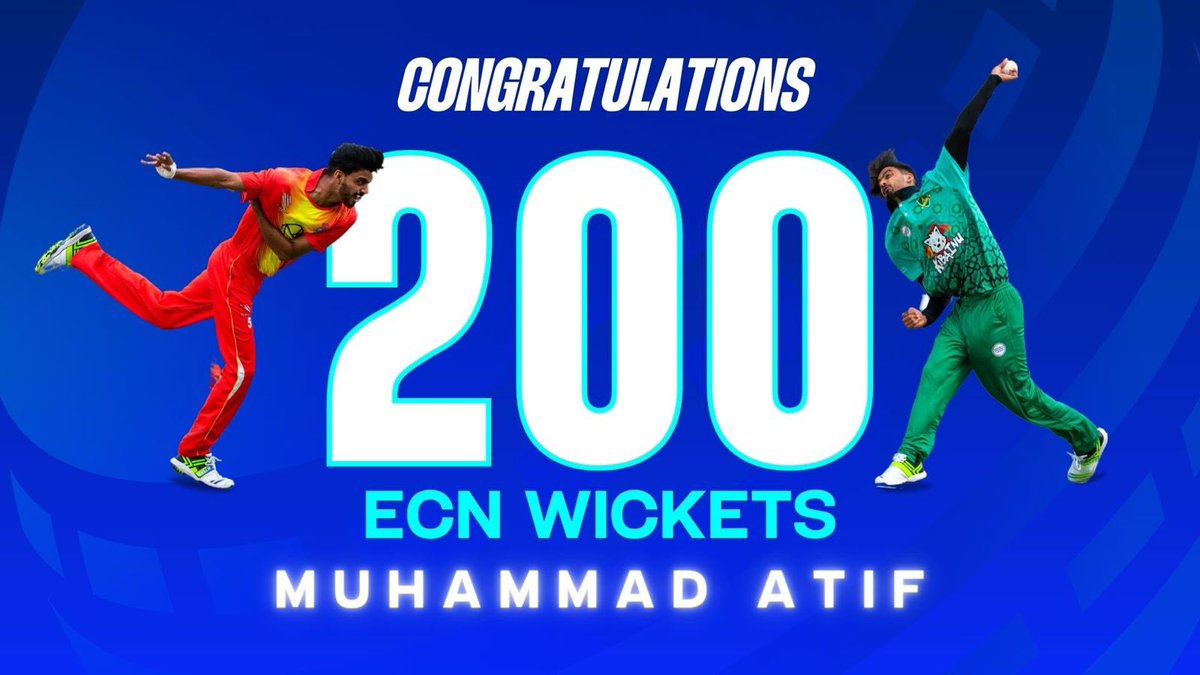 Enhorabuena 
Muhammad Atif por conseguir 200 wickets. 

#vamosespaña #vamoscricketespaña
