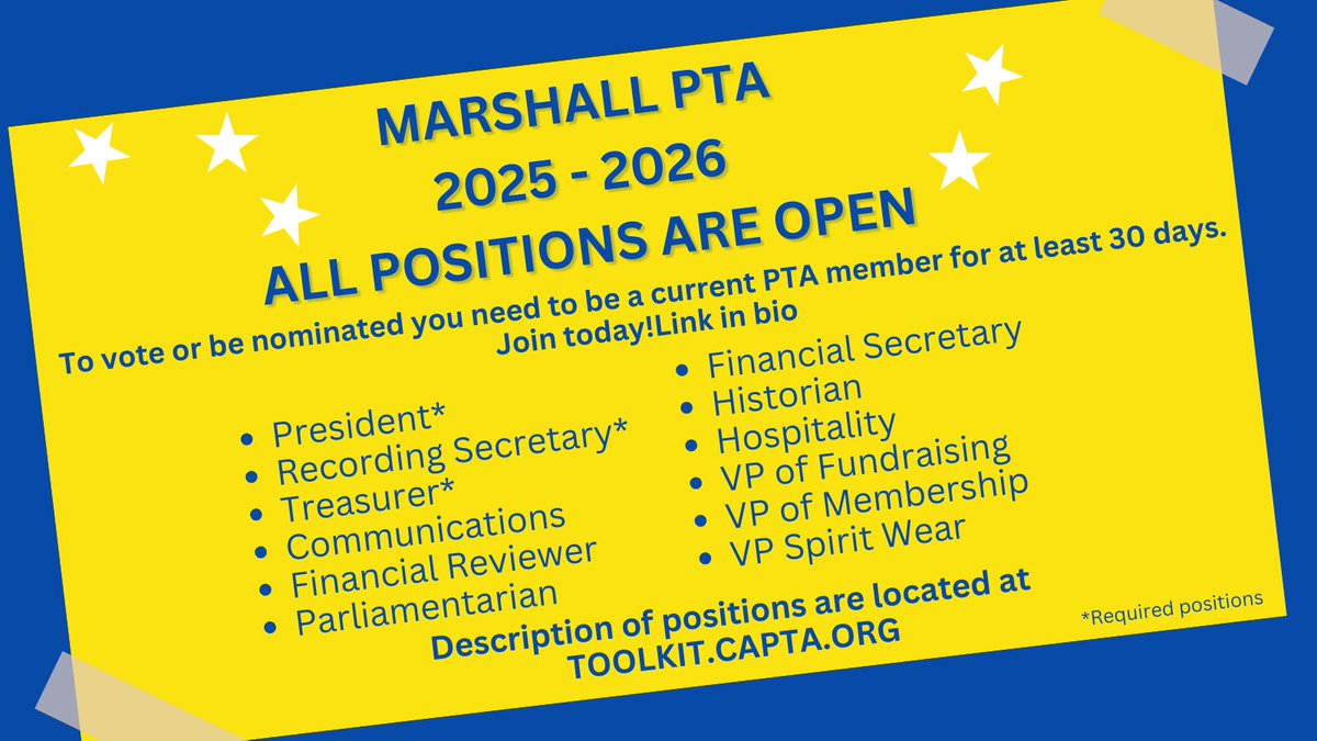 Marshall PTA tweet media