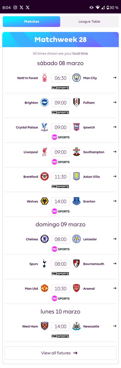 Brandon_Pollo15's tweet photo. @PS_SportsTV un dato curioso es que deaque qué tubi adquirio los derechos de transmisión de la @premierleague en la app de la Premier aparece el logo de @FOXSportsMX y al darle en el partido para ver más información viene la liga a @tubi_mx y en la página si esta el logo de tubi. https://t.co/xIMRgfnuwT