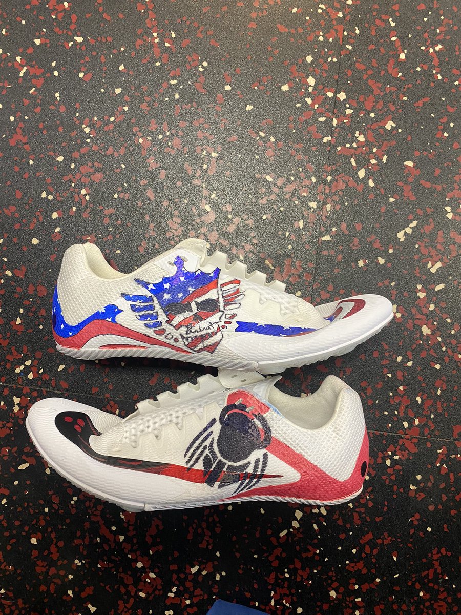 My <a href="/CodyRhodes/">Cody Rhodes</a> and Predator inspired spikes for this year!!
Would really appreciate if people could repost/tag in order for Cody to see these. <a href="/WWE/">WWE</a> <a href="/TeamCody__/">TeamCody__</a>  #CodyRhodes #AmericanNightmare