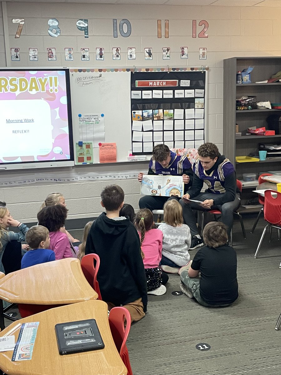 Troy Buchanan Football (@tbhs_football) on Twitter photo Yesterday a group of our players had the opportunity to interact with some of the students at Claude Brown Elementary as a part of Read Across America Week.
What an awesome experience for our kids! Thank you for having us, <a href="/CBECards/">Claude Brown Elem.</a>!
#GoldStandard Yesterday a group of our players had the opportunity to interact with some of the students at Claude Brown Elementary as a part of Read Across America Week.
What an awesome experience for our kids! Thank you for having us, <a href="/CBECards/">Claude Brown Elem.</a>!
#GoldStandard