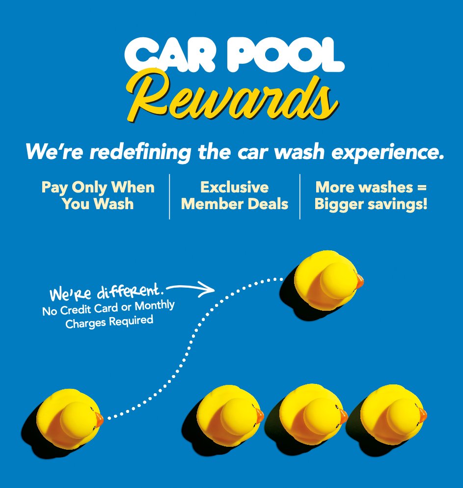 CarPoolCarWash's tweet photo. 🚘BIG NEWS! Car Pool Rewards is BACK! 🚘
→ Save up to 20% → More visits = More savings → FREE birthday wash 🎂→ Coupons by text &amp; email
Sign up FREE: https://t.co/pLwqxaUG8A
#CarWash #SaveMoney #CleanCar https://t.co/NoZ2VnYU2g
