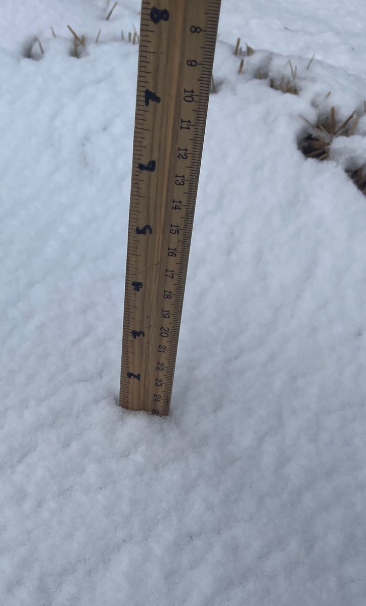 BenBartholow's tweet photo. @NWSOmaha Wayne, Ne snowfall 1.3in https://t.co/OGhBqPJ0Nv