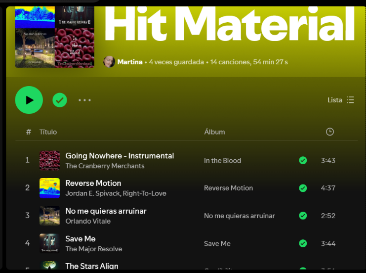 OrliVitale musica y videos (@orlivitale) on Twitter photo Great Playlist listen here Thank you for your Music 💜open.spotify.com/playlist/2CxSf…
<a href="/CranberryMerch2/">Cranberry Merchants</a>
<a href="/JordanESP/">Jordan E. Spivack</a>
<a href="/orlivitale/">OrliVitale musica y videos</a>
<a href="/themajorresolve/">The Major Resolve</a>
<a href="/NickDuaneMusic/">Nick Duane</a>
<a href="/Bluesman_Don/">BluesmanDon</a>
<a href="/Serolemusic/">Serolemusic | Musician</a>
<a href="/between_daze/">Between Daze</a>
<a href="/nsecmusic/">nON sTOP eROTIC cABARET #nSECmUSIC</a>
<a href="/iAmRikoRedz/">👑🪽Riko Redz🪽👑</a>
<a href="/HyellaRizz/">Rizz Of Hyellatunez</a>
<a href="/Vivianyte1/">Vivianyte</a>
<a href="/AltonJo77566083/">BEYOND AVERAGE ENTERTAINMENT LLC</a>
<a href="/AngelynsMusic/">Angelyn</a> Great Playlist listen here Thank you for your Music 💜open.spotify.com/playlist/2CxSf…
<a href="/CranberryMerch2/">Cranberry Merchants</a>
<a href="/JordanESP/">Jordan E. Spivack</a>
<a href="/orlivitale/">OrliVitale musica y videos</a>
<a href="/themajorresolve/">The Major Resolve</a>
<a href="/NickDuaneMusic/">Nick Duane</a>
<a href="/Bluesman_Don/">BluesmanDon</a>
<a href="/Serolemusic/">Serolemusic | Musician</a>
<a href="/between_daze/">Between Daze</a>
<a href="/nsecmusic/">nON sTOP eROTIC cABARET #nSECmUSIC</a>
<a href="/iAmRikoRedz/">👑🪽Riko Redz🪽👑</a>
<a href="/HyellaRizz/">Rizz Of Hyellatunez</a>
<a href="/Vivianyte1/">Vivianyte</a>
<a href="/AltonJo77566083/">BEYOND AVERAGE ENTERTAINMENT LLC</a>
<a href="/AngelynsMusic/">Angelyn</a>
