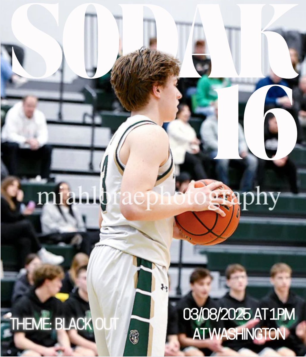 Tomorrow is game day! 1:00 pm at Washington! First 100 JHS students get in free! Let’s Go Cavs!!!! Sodak 16 is tomorrow!