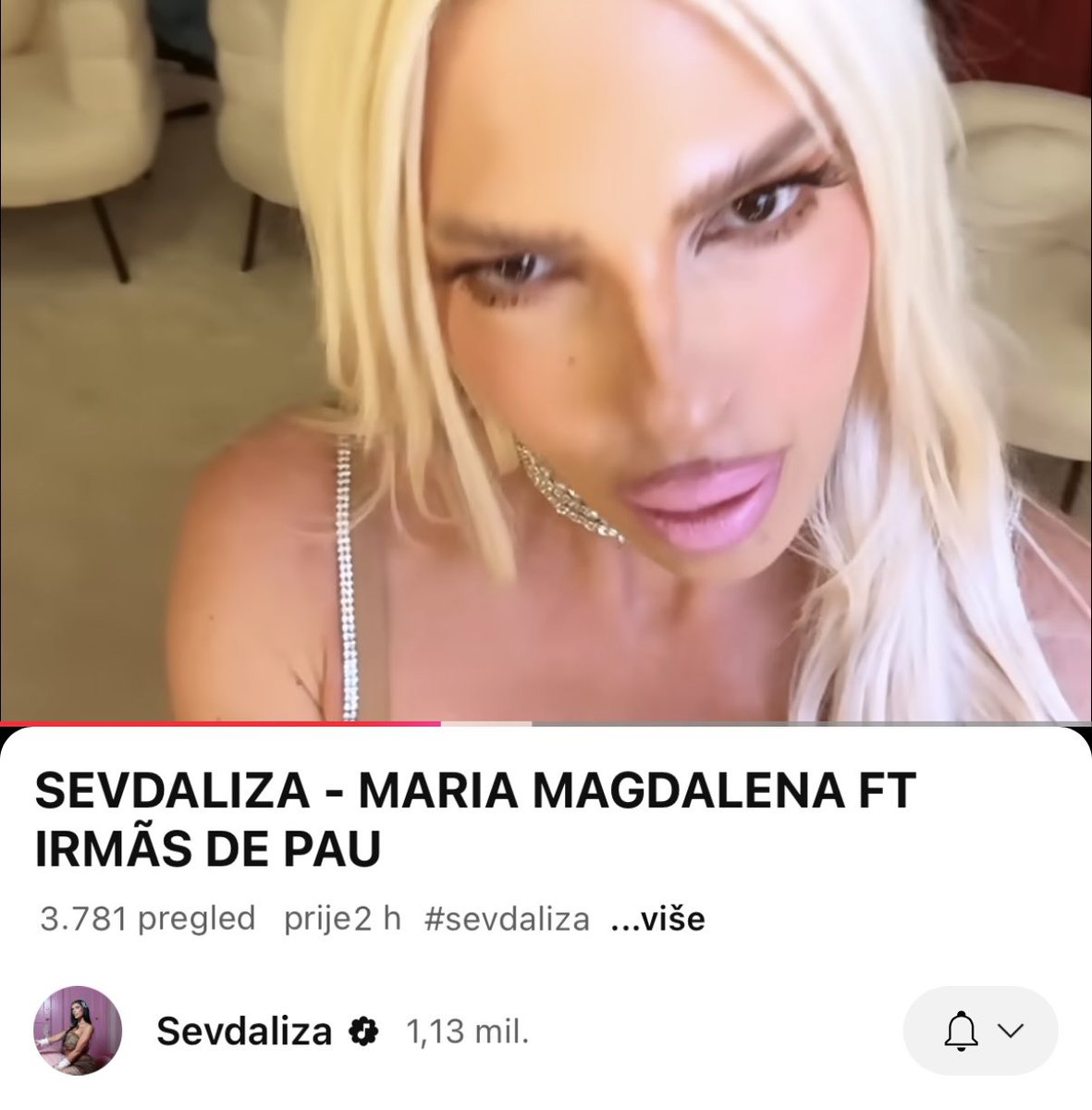 Jelena Karleuša makes an  appearance in Sevdaliza new music video for maria magdalena 😍😍😍