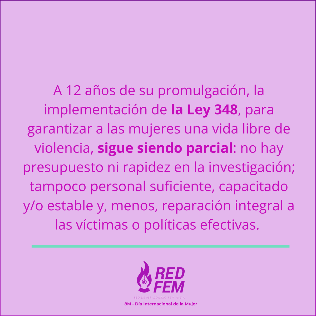 RedFemBolivia's tweet photo. Por este 8 de marzo, Día Internacional de la Mujer, te presentamos algunos datos sobre la situación de las mujeres en Bolivia. https://t.co/q24GsqEM0d