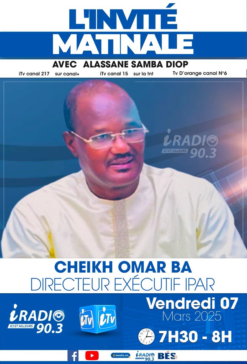 J'ai été ce matin l'invité de la matinale de ITV : youtu.be/v9GgDTghyRY?si…