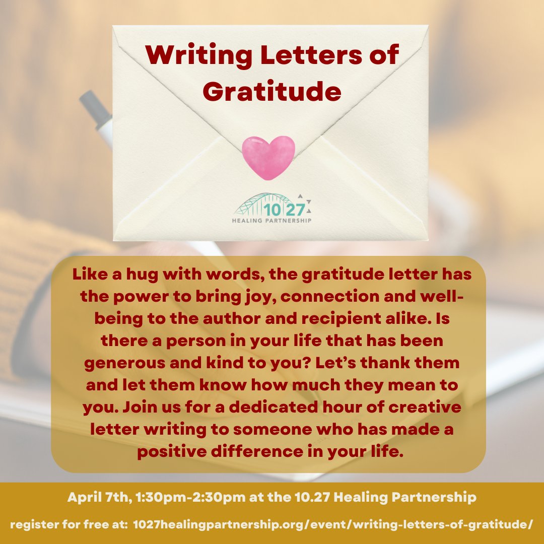 Learn more and register at:
1027healingpartnership.org/event/writing-…