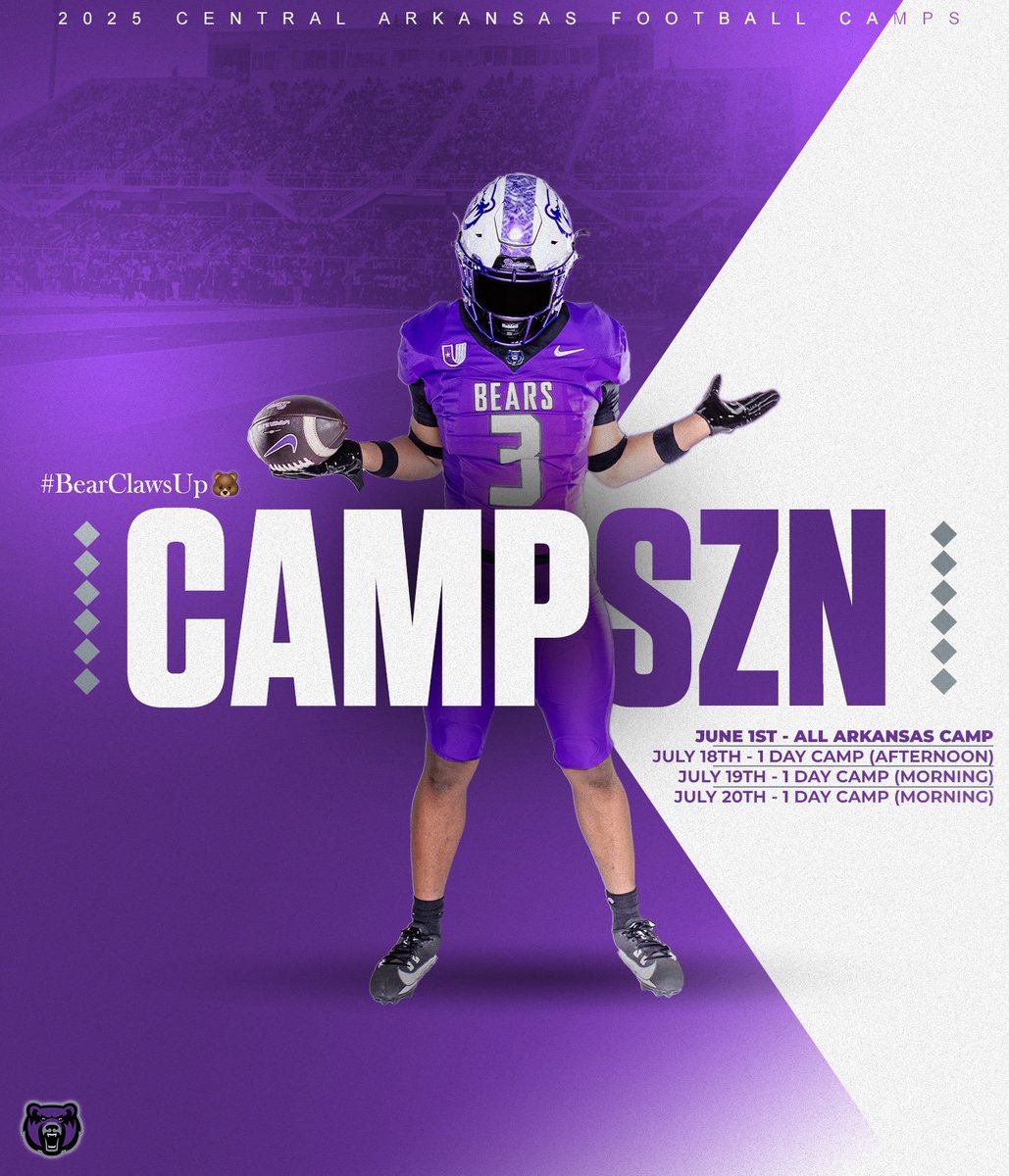 It's never to early to sign up for camp!!! Who wants to be a BEAR????? #BearClawsUp
ucabearsfootball.com