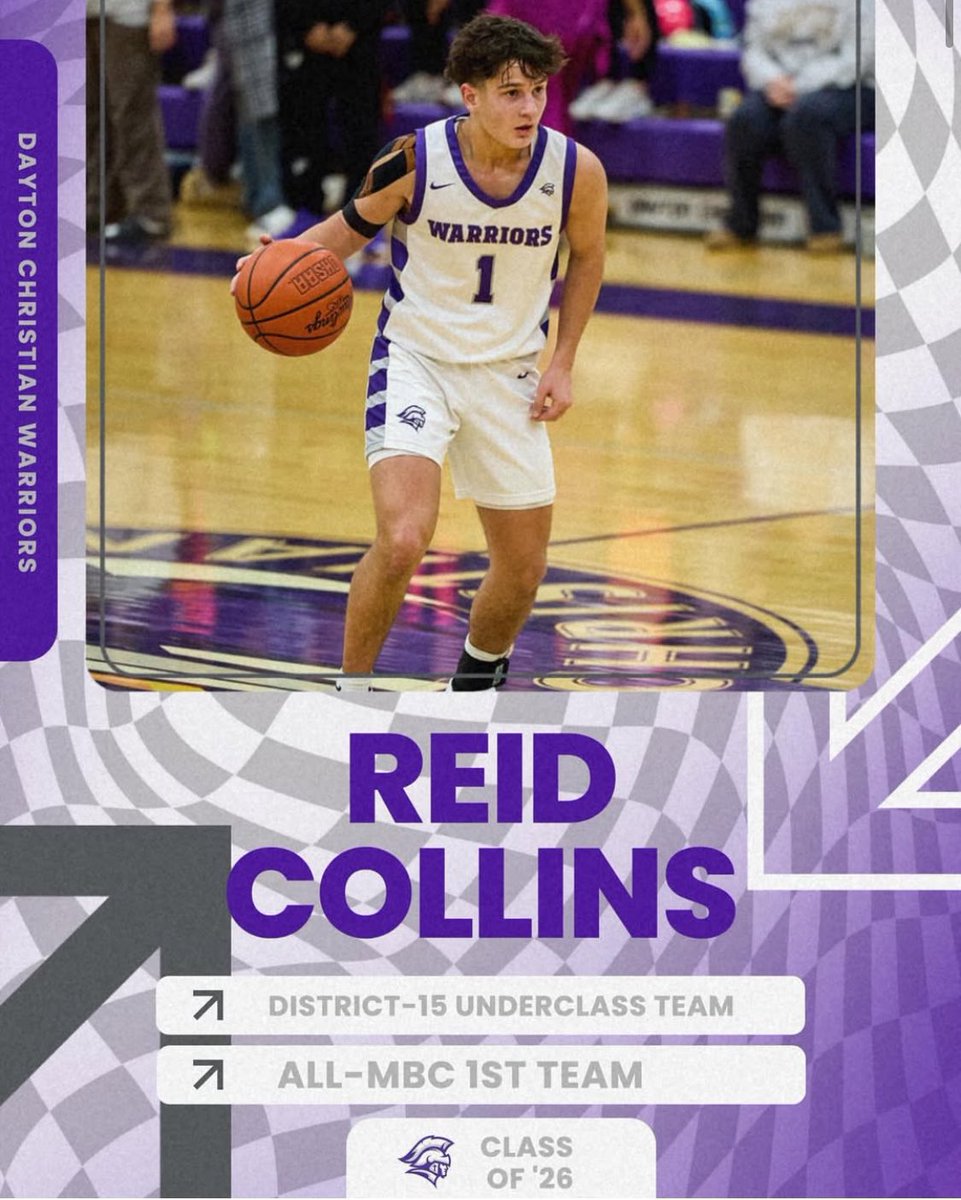Junior <a href="/Reid_Collins3/">Reid collins</a> connected on 40% or more from the three point line for the second year in a row, and was recognized by area coaches for his great season.