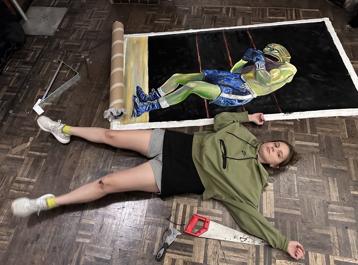 I'm not the best speaker and definitely not the most positive, but I have a lot of thoughts about Pepe, art, and the place of traditional art in the crypto world. I know my ideas aren’t for everyone, so I usually avoid bringing up these topics on other people's spaces or events