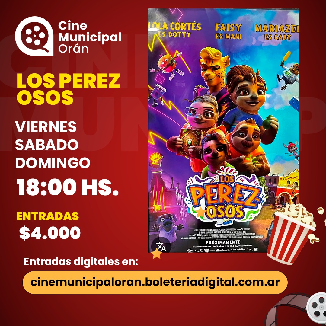 ¡CINE MUNICIPAL CON ESTRENOS PARA ESTE FIN DE SEMANA!🍿🎬

acortar.link/vZU0ej
