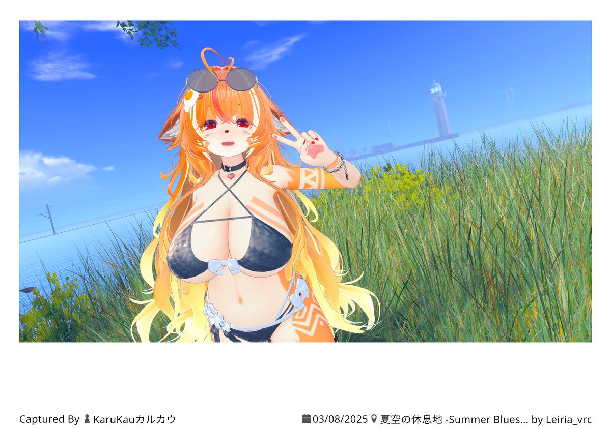 夏の予行演習と言うことでいっぱい写真撮ってもらいました☺️ 