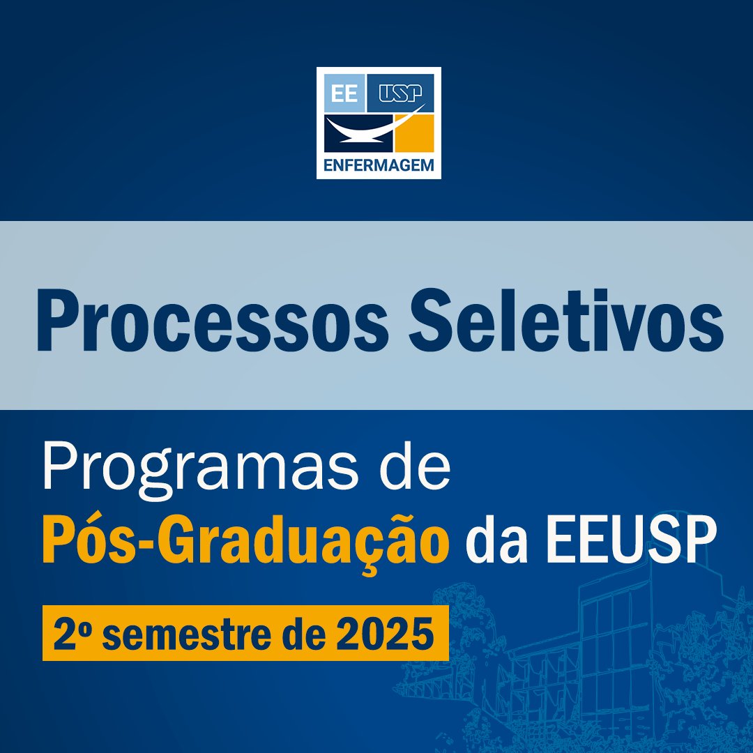 Comunicamos a abertura dos Processos Seletivos para ingresso nos Programas de Pós-Graduação da EEUSP para ingresso no 2º semestre de 2025.

Mais informações: ee.usp.br/pos-graduacao/