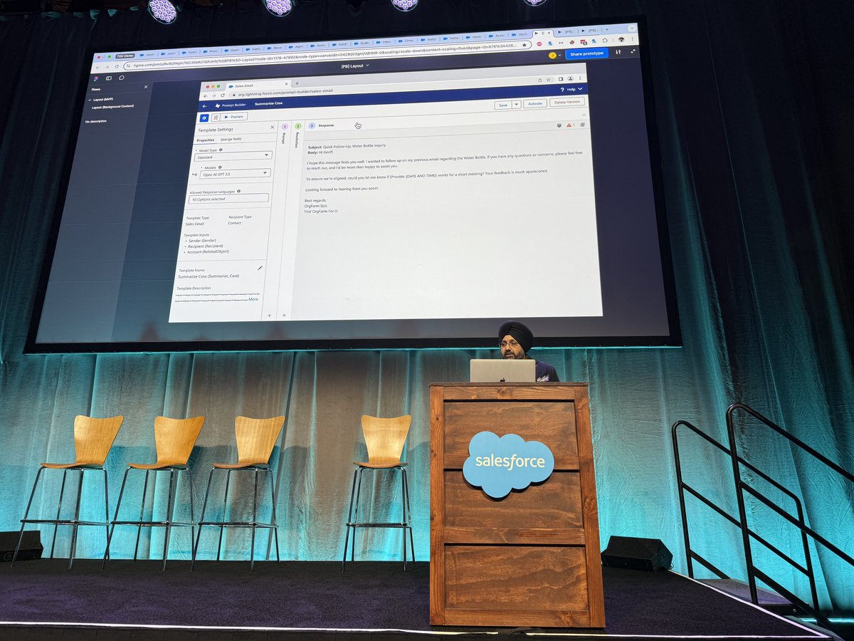 enginutkan's tweet image. I love the new UI for Agent Builder. It is coming soon. Watch the Jaswinder Rattanpal prompt builder session recording if you missed it in-person or live. It is an excellent session.
#Salesforce #SalesforceAdmins #SalesforceDevelopers #TDX25 #TDX #AI