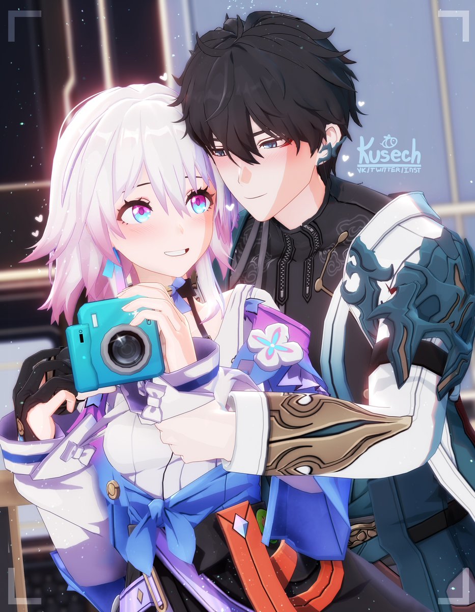 Kusechh's tweet image. Happy Birthday, March 7! ❄️🥳
Some of my 3d illustrations with this birthday girl.💙
💜#honkaistarrail #March7 #DanHeng #danmarch