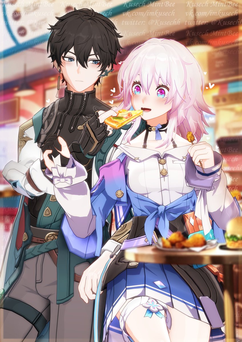 Kusechh's tweet image. Happy Birthday, March 7! ❄️🥳
Some of my 3d illustrations with this birthday girl.💙
💜#honkaistarrail #March7 #DanHeng #danmarch