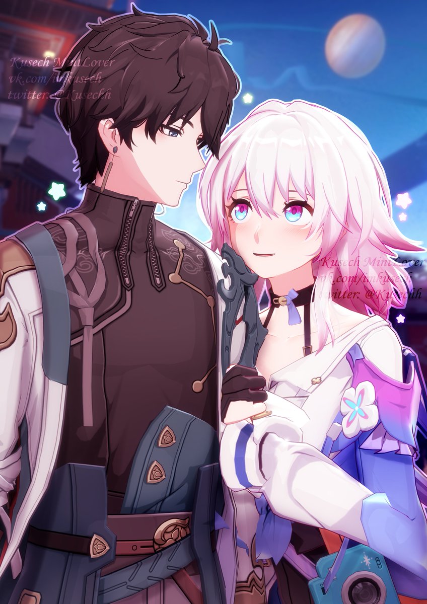 Kusechh's tweet image. Happy Birthday, March 7! ❄️🥳
Some of my 3d illustrations with this birthday girl.💙
💜#honkaistarrail #March7 #DanHeng #danmarch
