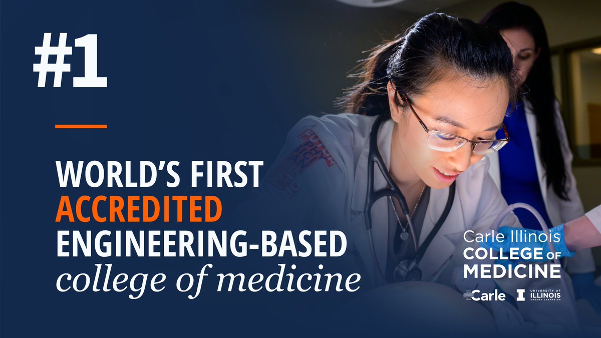 Carle Illinois Med (@illinoismed) on Twitter photo Carle Illinois College of Medicine has received full accreditation from the LCME. This accreditation is a mark of excellence, indicating #ILLINOISmed meets the highest standards in educational quality and preparation for medical practice.
medicine.illinois.edu/news/carle-ill…
🔶<a href="/UofIllinois/">University of Illinois</a> Carle Illinois College of Medicine has received full accreditation from the LCME. This accreditation is a mark of excellence, indicating #ILLINOISmed meets the highest standards in educational quality and preparation for medical practice.
medicine.illinois.edu/news/carle-ill…
🔶<a href="/UofIllinois/">University of Illinois</a>