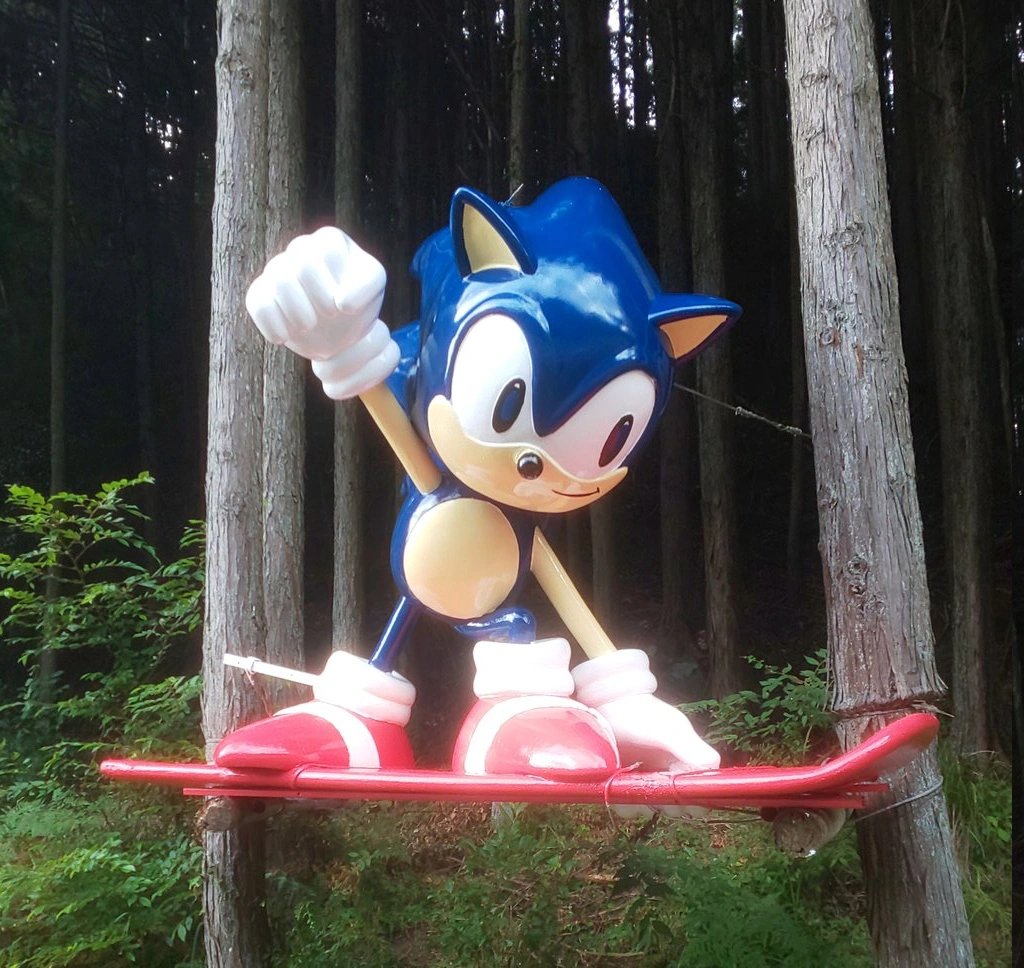 writtensuccess1's tweet photo. The last thing I think would be a cool mod is to have this set piece as a statue for the Dragon Road hub town you can visibly see after getting S-Rank for the daytime stage!!! #UnleashedRecompiled #SonicTheHedgehog #SONIC #modrequest https://t.co/7ZrHpk9Zwd