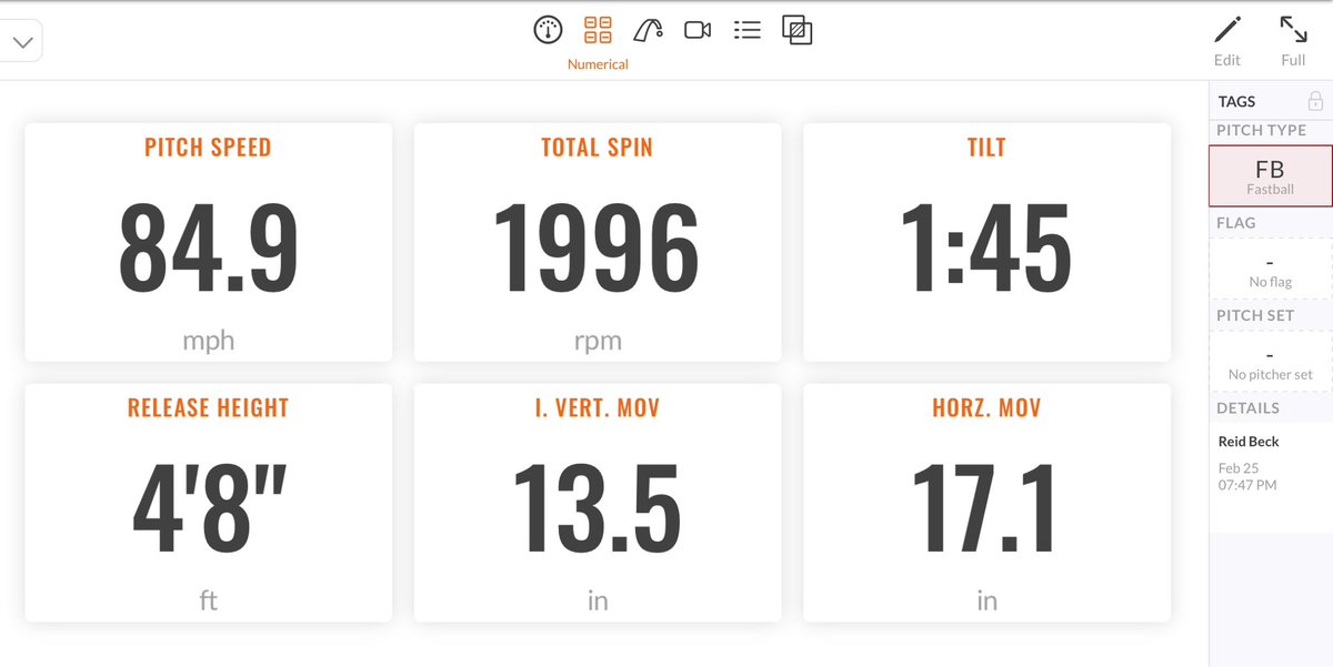 berriesacademy's tweet image. 2025 Uncommitted RHP Reid Beck first bullpen

FB: 83-85 
CB: 70-73
CH: 76-78

@FlatgroundApp