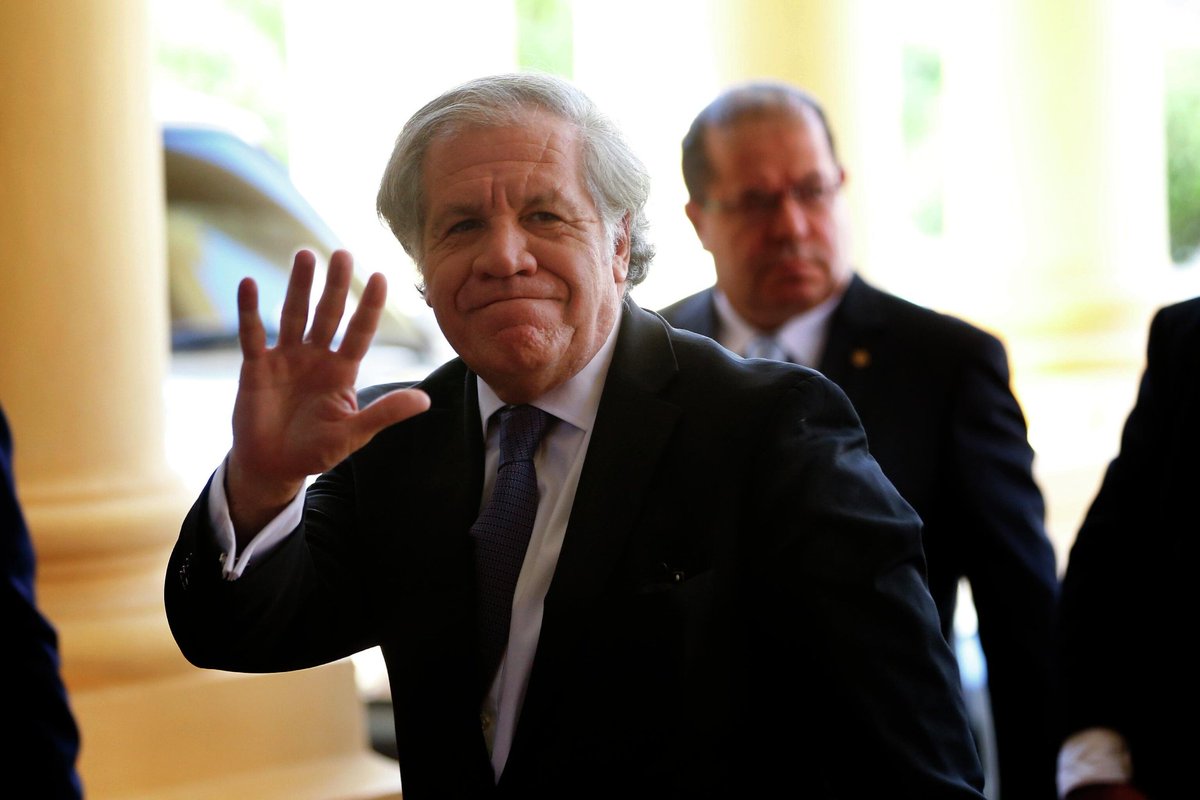 Almagro se va de la OEA dejando un legado de cloacas,  miserias y pillaje. Bastardo sin gloria.