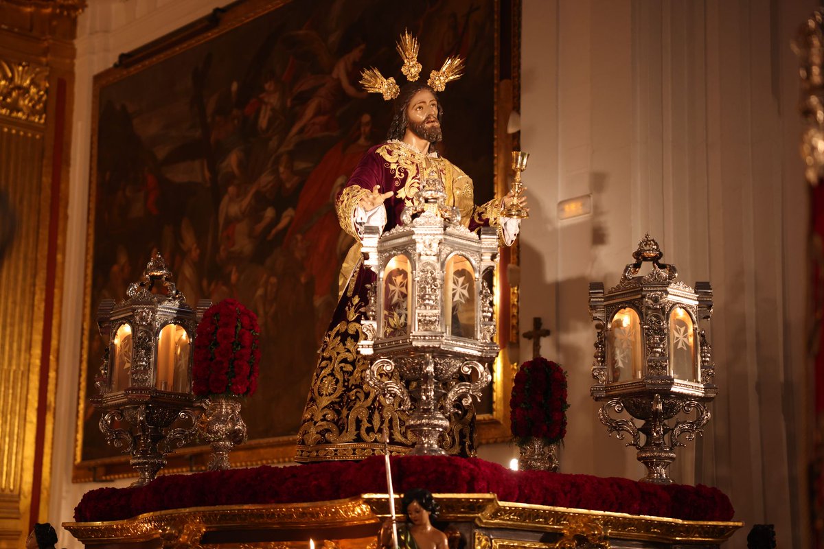 cofradiasmalaga's tweet photo. ✝️ TRASLADO DE IDA

Todo preparado en el interior de la Iglesia de San Julián para iniciar el traslado de ida a la Catedral de Nuestro Padre Jesús de la Sagrada Cena para presidir el Vía Crucis en este primer viernes de Cuaresma, festividad de Medinaceli.

📍 Salida: 19:15hs

#CofradíasMLG